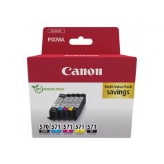   Canon PGI-570 PGBk (1x15 ml) + CLI-571 C/M/Y/Bk (4x7 ml) Tintapatron Multipack