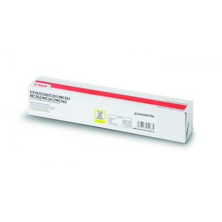 Oki C310/330/510/530/MC351 Toner Sárga 2000 oldalra