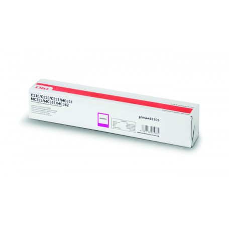 Oki C310/330/510/530/MC351 Toner Magenta 2000 oldalra