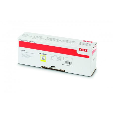 Oki C612 Toner Sárga 6000 oldalra