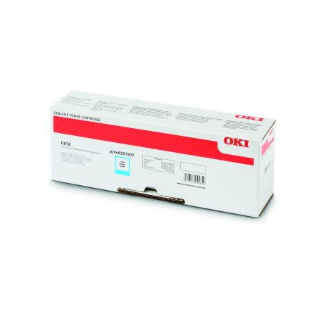 Oki C612 Toner Cián 6000 oldalra