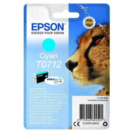 Epson T0712 Tintapatron Cyan 5,5ml