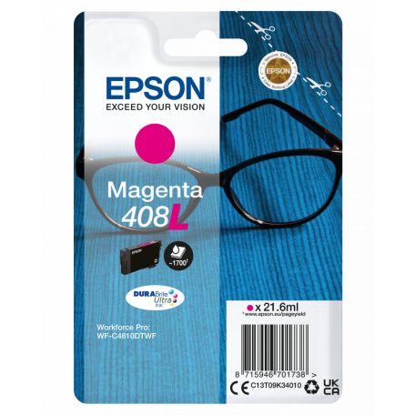 Epson T09K3 Tintapatron Magenta 21,6ml No.408L