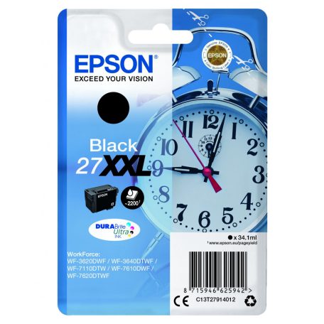 Epson T2791 Tintapatron Black 34,1ml No.27XXL