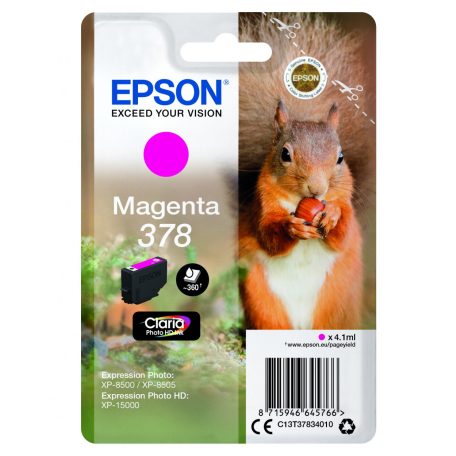 Epson T3783 Tintapatron Magenta 4,1ml No.378