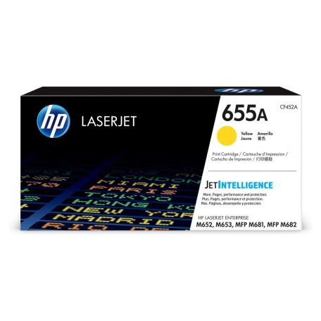 HP CF452A Toner Yellow 10.500 oldal kapacitás No.655A