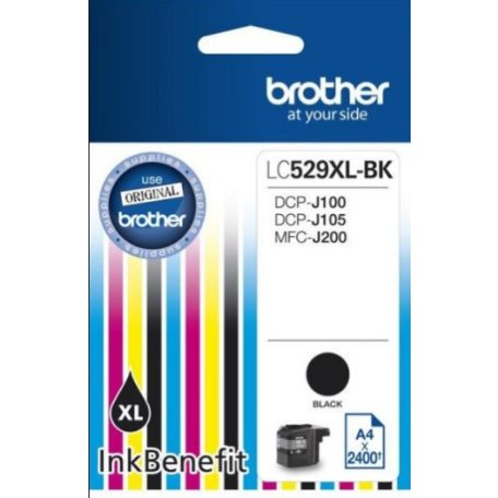 Brother LC529XLBK Tintapatron Black 48,2 ml 2.400 oldal kapacitás