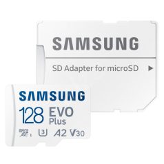 SAMSUNG SD kártya, 128GB, EVO PLUS, Blue Wave