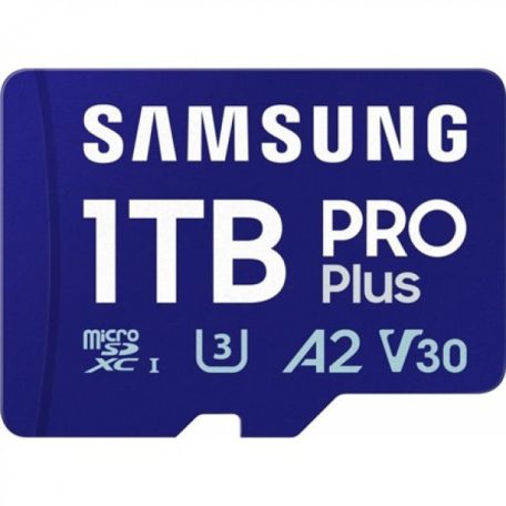 SAMSUNG SD kártya,   1TB, PRO PLUS, olvasó, Blue Wave