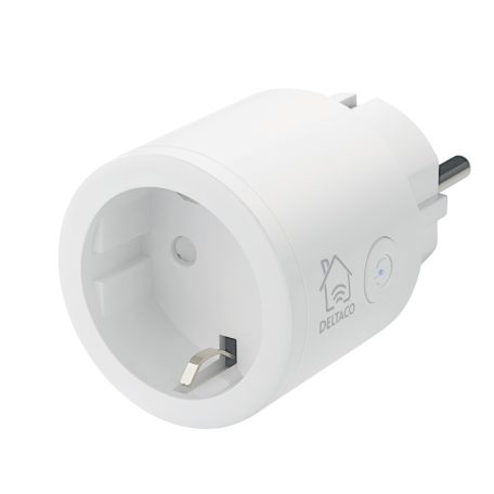 Deltaco SMART HOME SH-P01 WiFi, 1xCEE 7/3, 10A,  220-240V, fehér, időzítős Aljzat