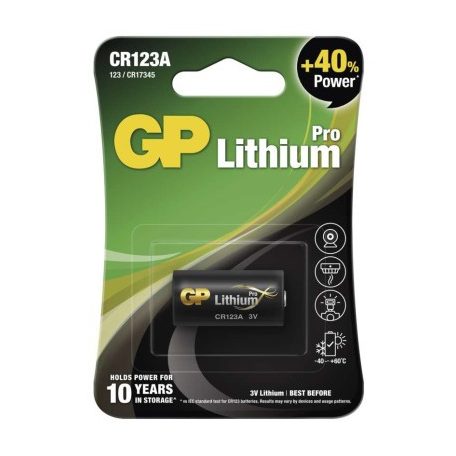 GP Lítium elem CR123A 1db/bliszter