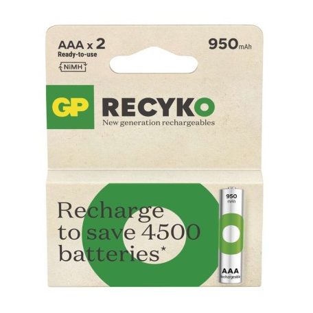 GP ReCyko NiMH Akkumulátor HR03 (AAA) 950mAh 2db