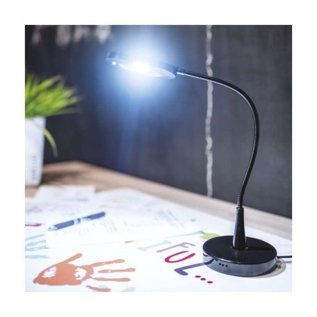 EMOS LED asztali lámpa black & home, fekete