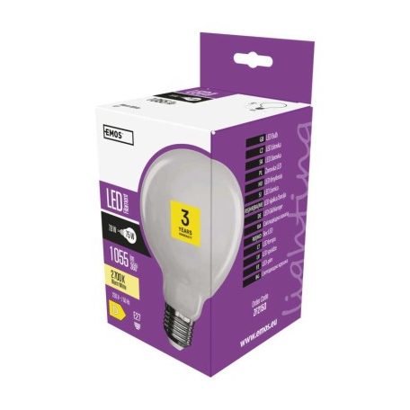 LED izzó Filament gömb / E27 / 7,8 W (75 W) / 1 055 lm / meleg fehér