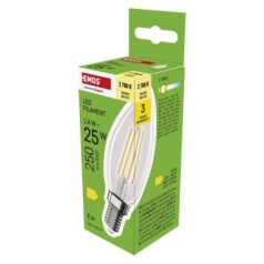   LED izzó Filament gyertya / E14 / 1,8 W (25 W) / 250 lm / Meleg fehér