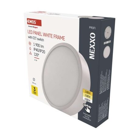 LED felületi lámpatest NEXXO, kerek, fehér, 21W, CCT