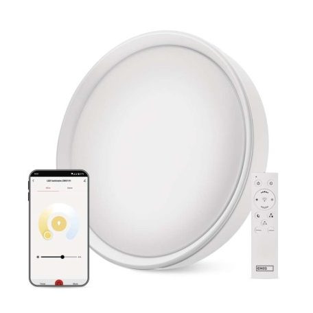 Okos LED mennyezeti lámpatest GoSmart, kör alakú, 30W, RGB, dimmelhető, WiFi