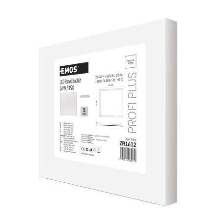 EMOS LED panel LEXXO beépíthető 34W 4200lm IP20 természetes fehér