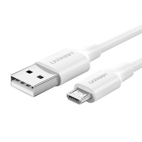 UGREEN USB-Micro USB kábel, QC 3.0, 2.4A, 1.5m (fehér)