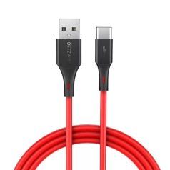 BlitzWolf BW-TC15 USB-C kábel, 3A 1.8m (piros)