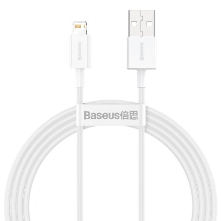 Baseus Superior Series USB-Lightning kábel, 2,4A, 1,5 m (fehér)