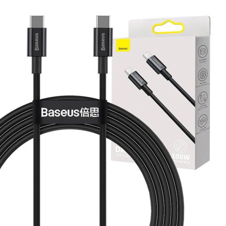 Baseus Superior Series USB-C-USB-C kábel, 100 W, 1 m (fekete)