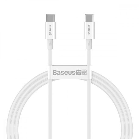 Baseus Superior Series USB-C-USB-C kábel, 100 W, 1 m (fehér)