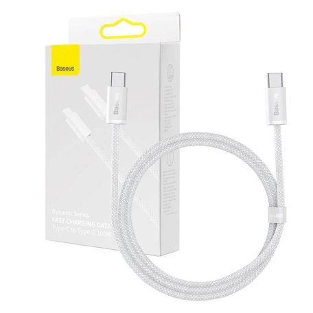 Baseus Dynamic USB-C-USB-C kábel, 100 W, 1 m (fehér)