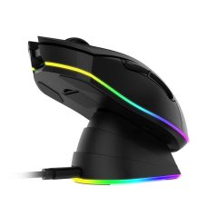   Dareu EM901X vezeték nélküli játék egér + töltőállomás RGB 2.4 G 600-6000 DPI (fekete)