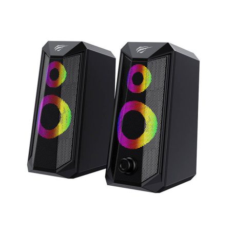 Havit SK202 Számítógépes hangszórók 2.0 RGB (fekete)