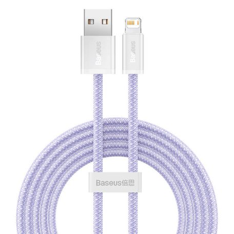 Baseus Dynamic 2 USB - Lightning töltőkábel, 2,4A, 2m (lila)