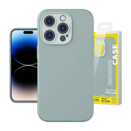 Baseus Liquid Silica iPhone 14 Pro Max Tok, üvegfólia és tisztító készlet (zöld)