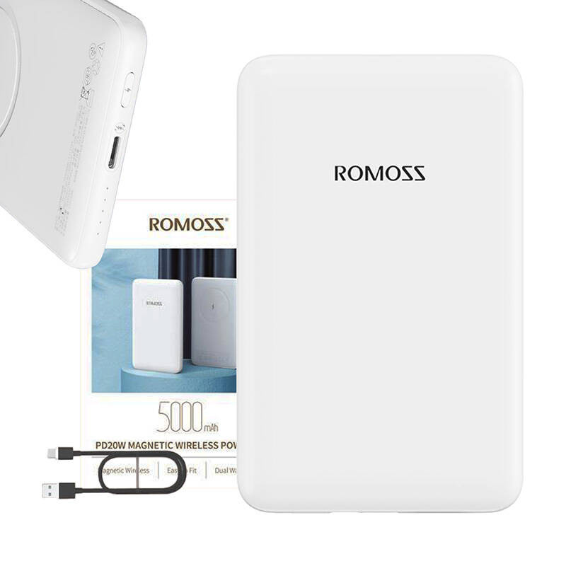 Buy ROMOSS Magnetic Wireless Power Bank PD 20W Fast Charge 5000mah