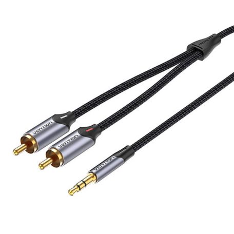 Cable Audio 2xRC to 3.5mm Vention BCNBL 10m (grey)