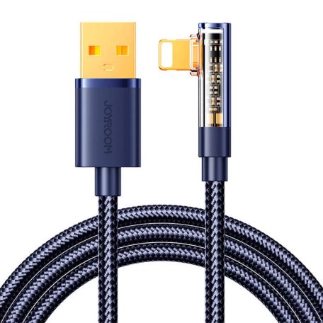 Angle Cable to USB-A / Lightning / 1.2m Joyroom S-UL012A6 (blue)