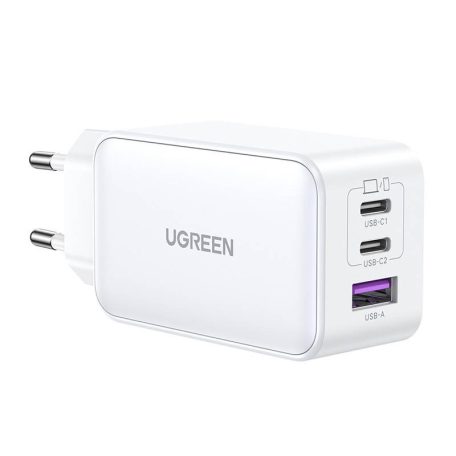 UGREEN 15334 Nexode gyorstöltő, GaN, 65W (fehér)