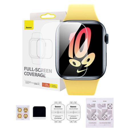 Baseus NanoCrystal védőfólia Apple Watch 4/5/6/SE/SE, 44 mm, átlátszó