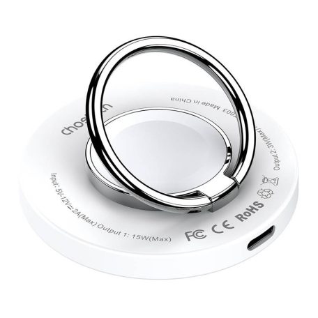 Wireless charger 2-in-1 Choetech T603-F, holder (white)