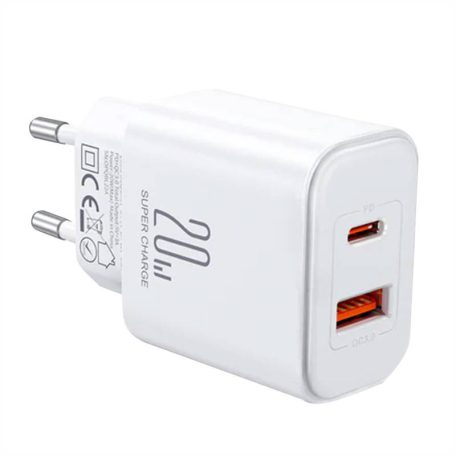 Charger Flash Joyroom  JR-TCF05, (EU) 20W A+C (white)