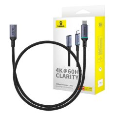   Baseus High Definition hosszabbító kábel USB-C (apa-anya) 10Gbps, 0,5m (fekete)