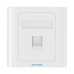 1-Port Keystone Wall Plate 86 Type Vention IFAW0 White