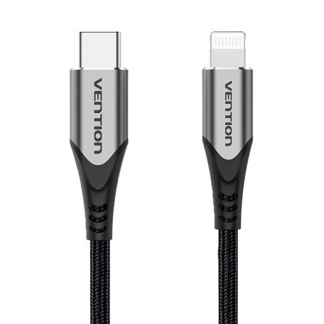 USB-C 2.0 to Lightning Cable Vention TACHH 2m MFi Gray