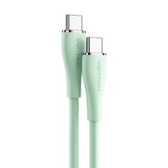   USB-C 2.0 to USB-C Cable Vention TAWGF 1m, PD 100W,  Green Silicone