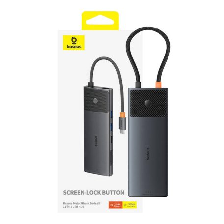 Baseus Metal Gleam Series 11 az 1-ben hub, USB-C