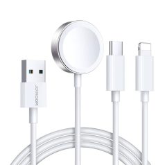   Apple Watch Magnetic Charger Joyroom S-IW008 Lightning + USB-C 5V 1.2m (White)