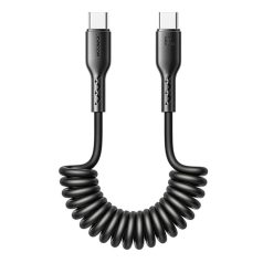   Fast Charging cable for car Joyroom Type-C to Type-C Easy-Travel Series 60W 1.5m, coiled (black)