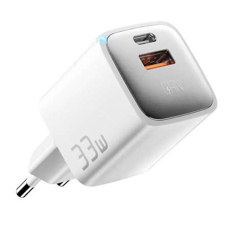 Charger USB-A+USB-C 33W Essager GaN (white)