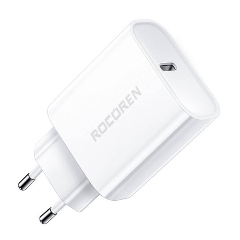 Fast Charger Rocoren Pd W Usb C White Smartcom Web Ruh