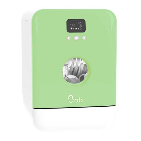 Bob Daan Tech compact mini table top dishwasher (white- green)