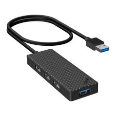 Adapter Hub 4 in 1, INVZI, MH04, 4x USB 3.0 (black)